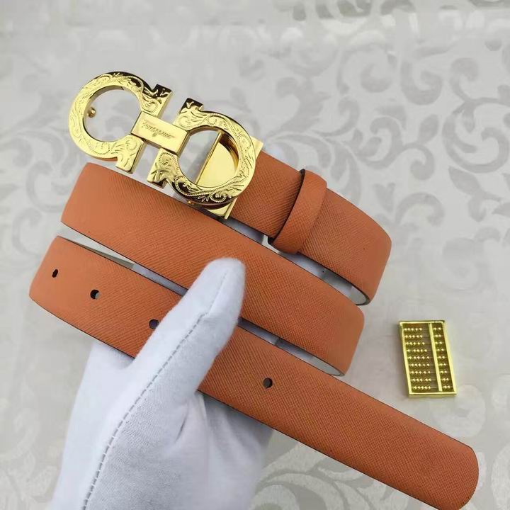 Ferragamo original edition adjustable calfskin leather gancini belt OE013